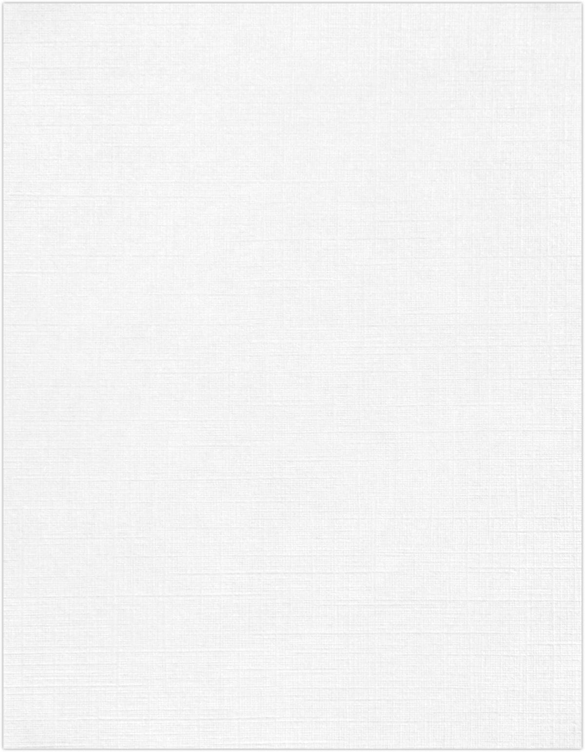 LUXPaper 8.5" x 11" Classic Linen Paper | Letter Size | Natural White | 24lb Paper (70lb. Text) | 50 Qty