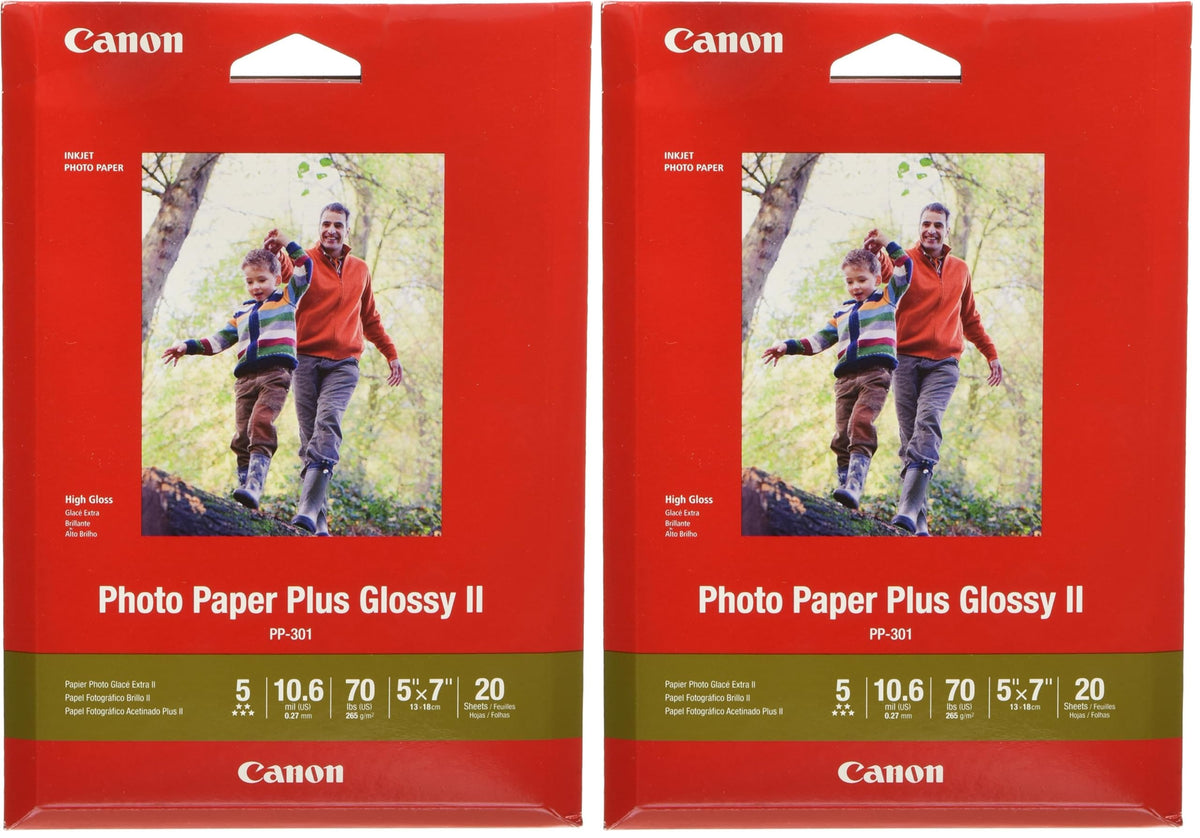CanonInk 1432C003 Photo Paper Plus Glossy II 8.5" x 11" 20 Sheets