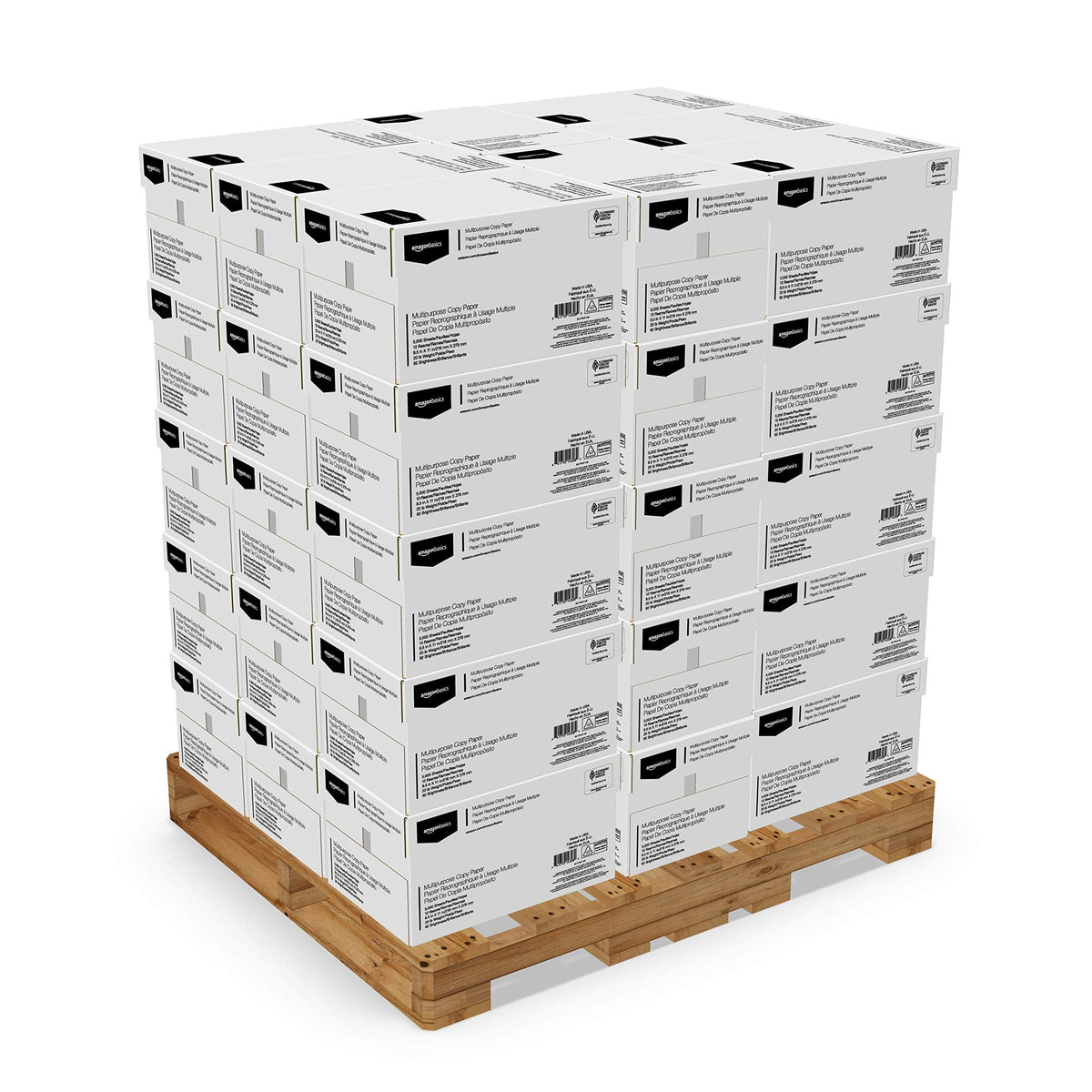 Amazon Basics Multipurpose Copy Printer Paper, 20 lb, 8.5 x 11 Inches, 5 Reams (2,500 Sheets), 92 Bright White