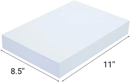 500 Sheets Copier Paper, Premium Multipurpose Printer Paper Fax Photocopy Paper, 96 Brightness, 20 lb, 8.5 ''x11'' 500 Sheets/Ream, 1 Ream