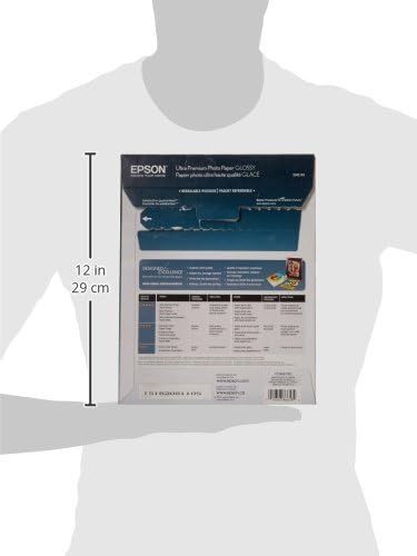 Epson Ultra premium Photo Paper Letter Size 8.5x11 25 sheets S042182
