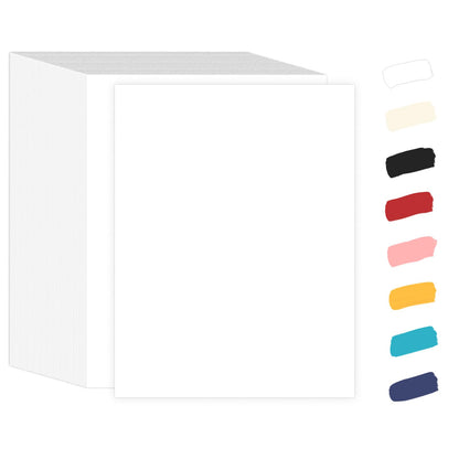Goefun 100 Sheets Cream Cardstock 8.5 x 11 Off White Card Stock 65lb