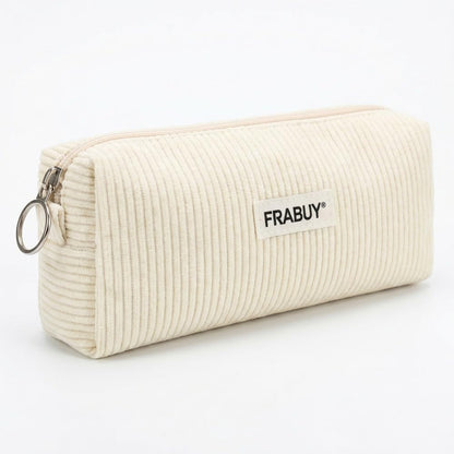 Soft Corduroy Pencil Case Pen Pouch Organizer, Small Stationery Bag