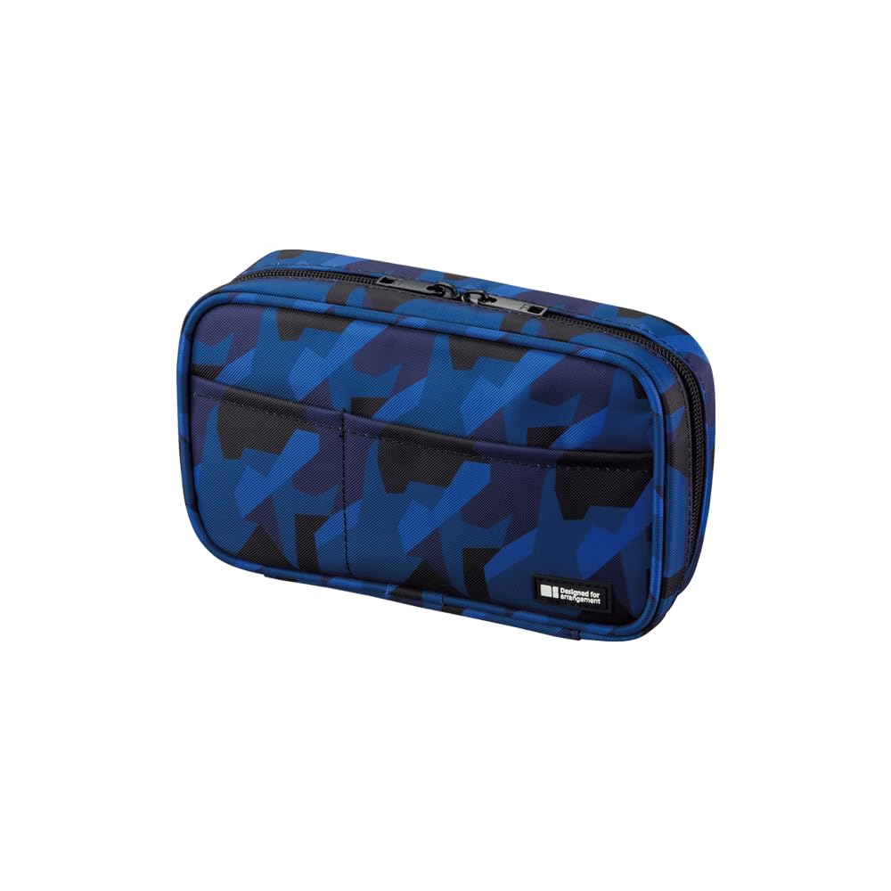 LIHIT LAB Large Capacity Zipper Pencil Case For School Office College, Big Capacity 4 Compartments Pencil Bag Holder Adults Teen Boys Girls, Travel Cosmetics Storage, Black (A7551-24)