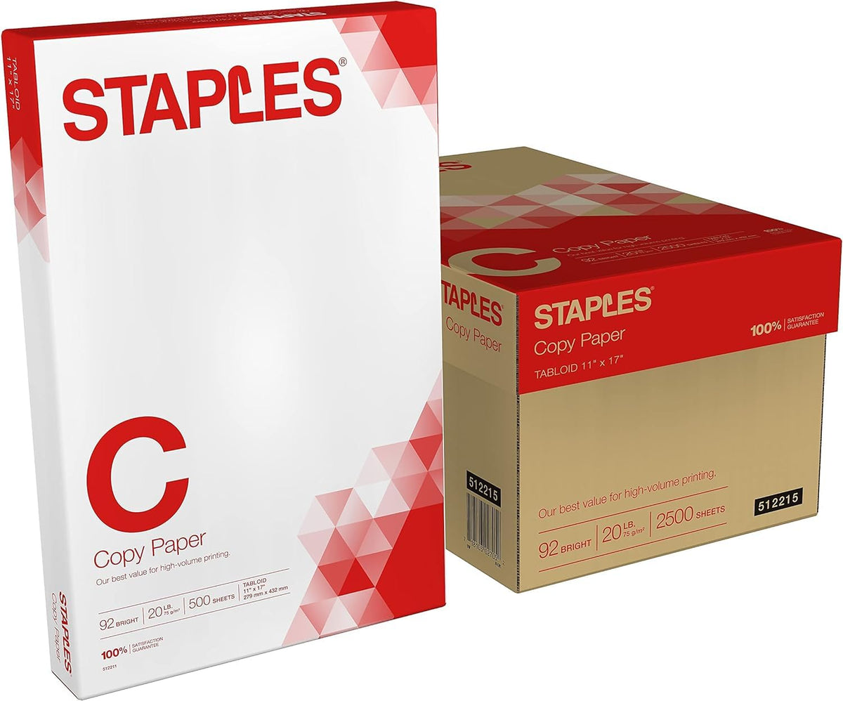 TRU RED by Staples Copy/Printer Paper, 8.5x11, 20lb, 92 Bright, 4,000 Sh/Ct