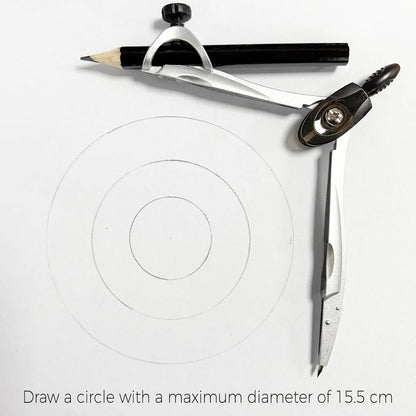 Protractor and Compass Set with Rulers,Compass Geometry Drawing Tool Set