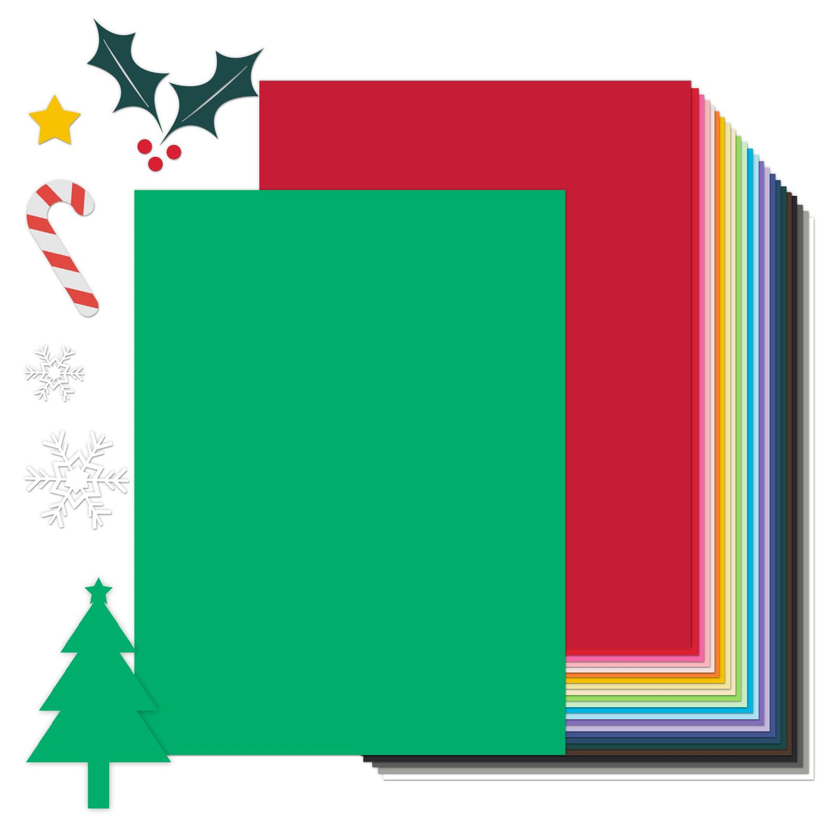Goefun 100 Sheets Cream Cardstock 8.5 x 11 Off White Card Stock 65lb