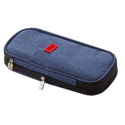 Arnuixty Large Storage Pencil Case Pen Bag with Zipper Big Capacity Pouch Organizer for Office Travel Holder Box(Peach)