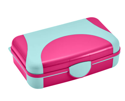 LockerMate by Bostitch Hard Pencil Case, Durable Plastic Pencil Box, Kid-Friendly Design, Blue & Black