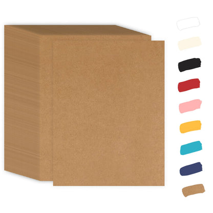 Goefun 100 Sheets Cream Cardstock 8.5 x 11 Off White Card Stock 65lb