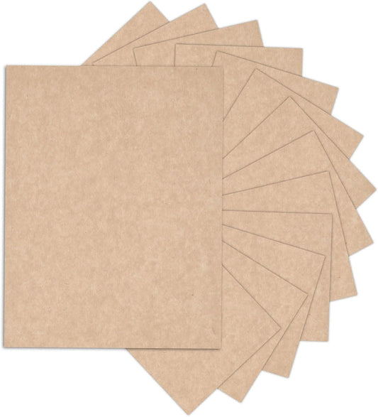 Goefun 90lb 24 Sheets Parchment Cardstock 8.5 x 11 Textured Printer Paper