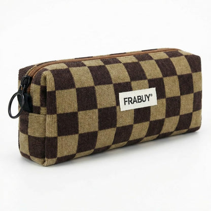Soft Corduroy Pencil Case Pen Pouch Organizer, Small Stationery Bag