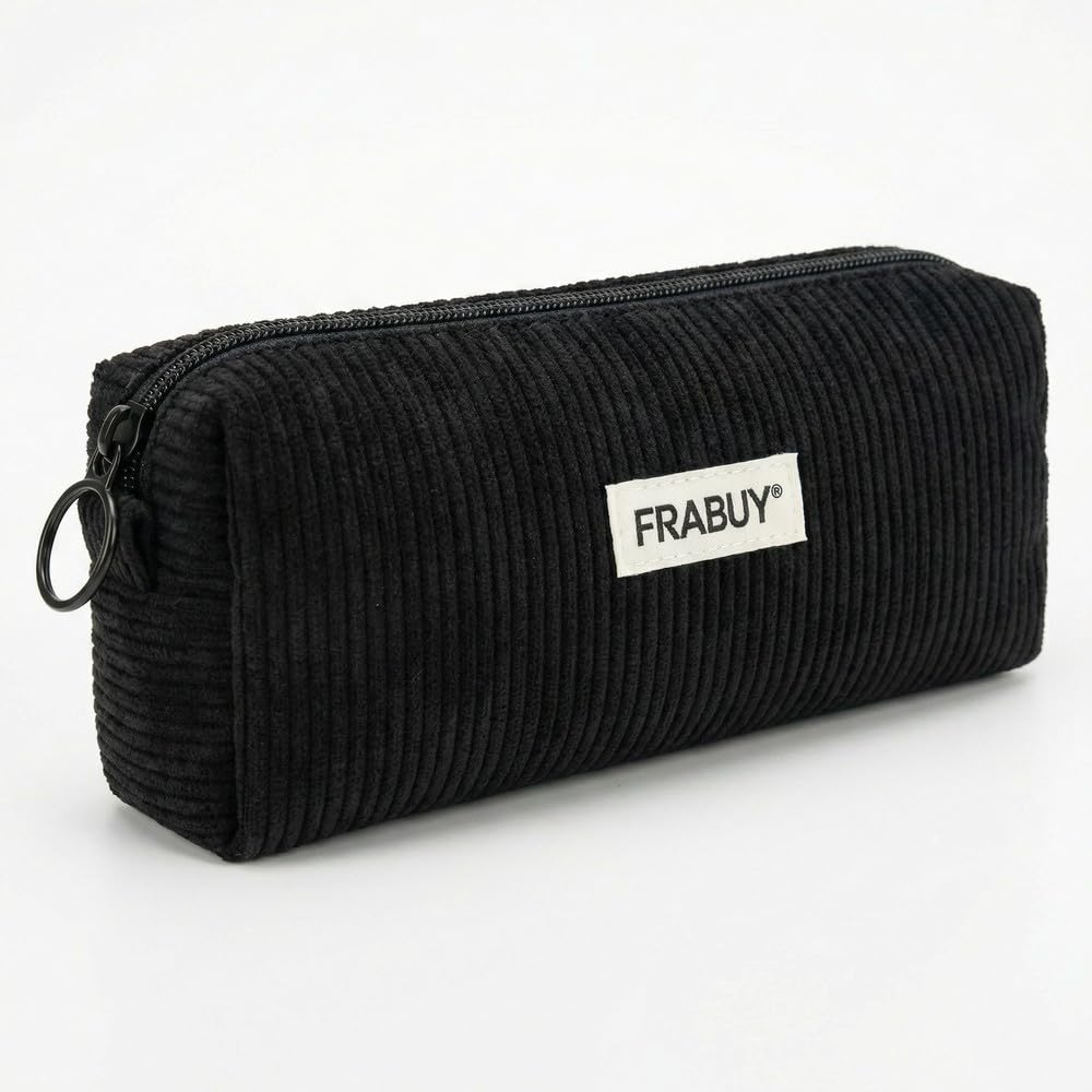 Soft Corduroy Pencil Case Pen Pouch Organizer, Small Stationery Bag