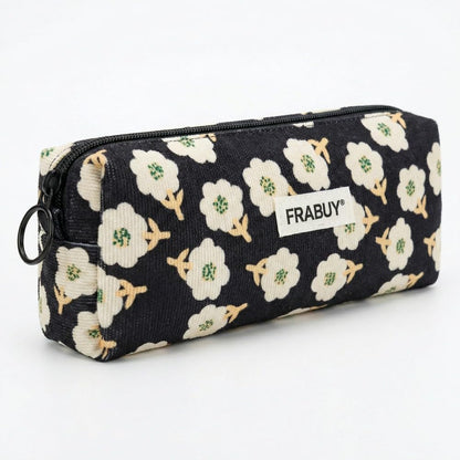 Soft Corduroy Pencil Case Pen Pouch Organizer, Small Stationery Bag
