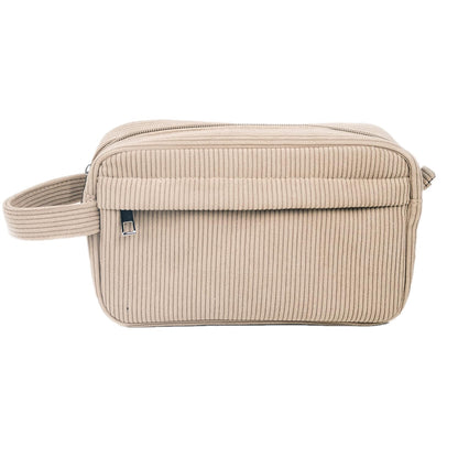 Seersucker Striped Pencil Bag, Large Capacity Stationery Pouch