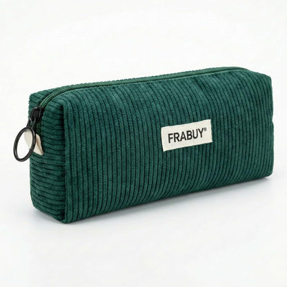 Soft Corduroy Pencil Case Pen Pouch Organizer, Small Stationery Bag