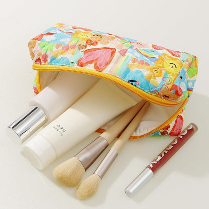 Pencil Case Office College School Storage Bag Pouch Holder Box Organizer Makeup Pouch Cosmetic Bag Aesthetic Cute Pen Case for Girls Boys Kids (Pink floral prints)