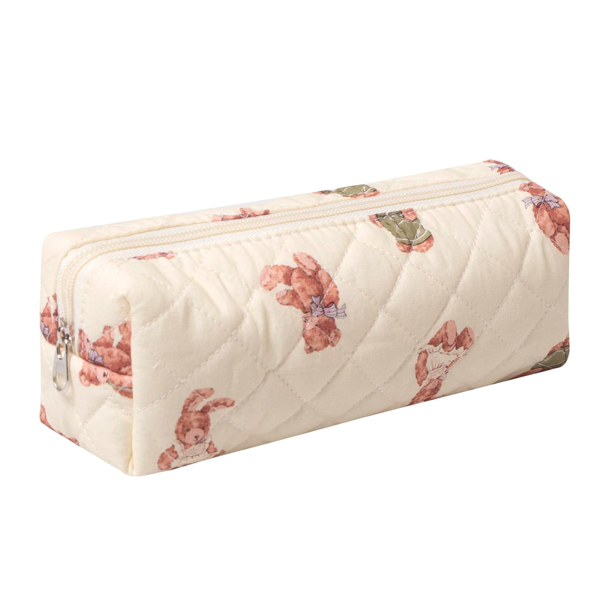 Pencil Case Office College School Storage Bag Pouch Holder Box Organizer Makeup Pouch Cosmetic Bag Aesthetic Cute Pen Case for Girls Boys Kids (Pink floral prints)