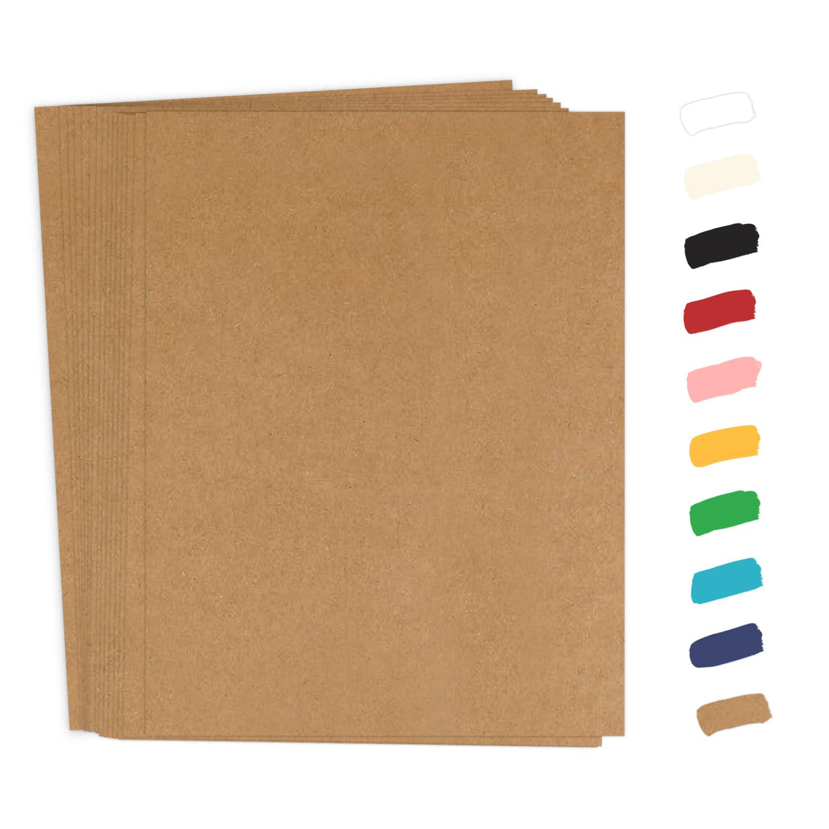 Goefun 50 Pack Cream Cardstock 8.5 x 11 Off White Card Stock 65lb