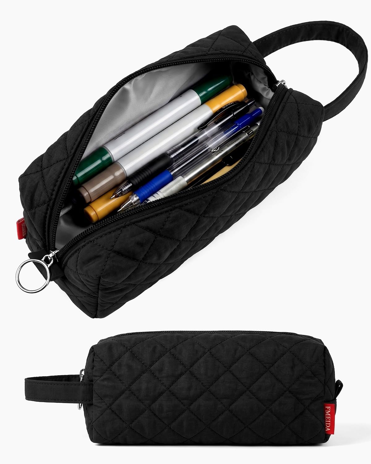 Fmeida Pencil Case Pouch Back to School Supplies Gift for Boys Girls Black