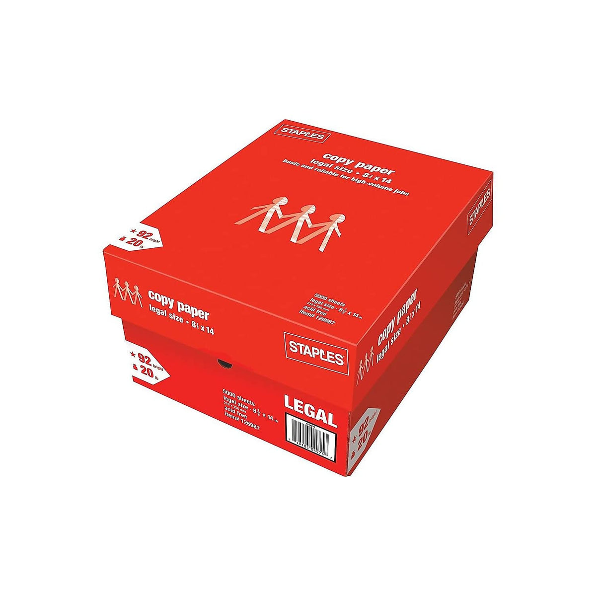 TRU RED by Staples Copy/Printer Paper, 8.5x11, 20lb, 92 Bright, 4,000 Sh/Ct