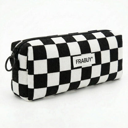 Soft Corduroy Pencil Case Pen Pouch Organizer, Small Stationery Bag
