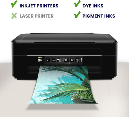 100 Sheets Matte Photo Paper 8.5x11, Goefun 54LB Inkjet Printer Paper