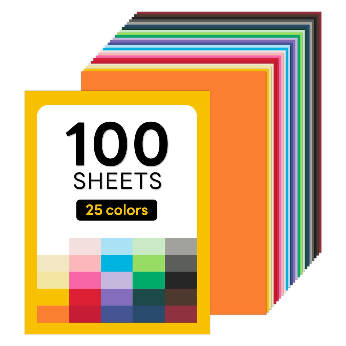 Goefun 100 Sheets Cream Cardstock 8.5 x 11 Off White Card Stock 65lb