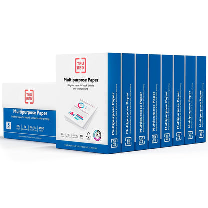 TRU RED Printer Paper, 8.5 x 11 Inch, 20 lb., For Office, School & Home