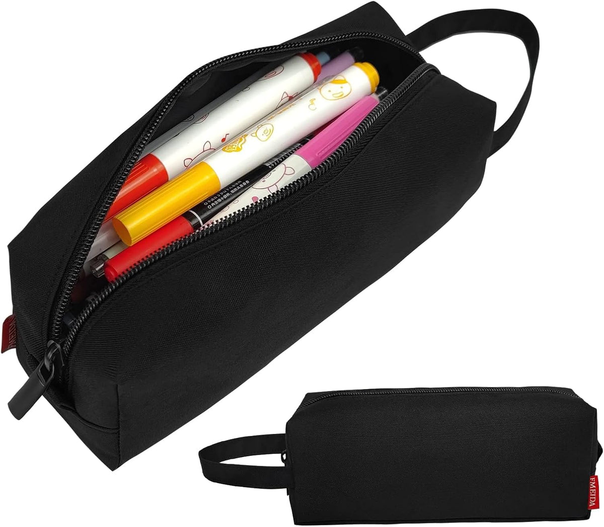 Fmeida Pencil Case Pouch Back to School Supplies Gift for Boys Girls Black