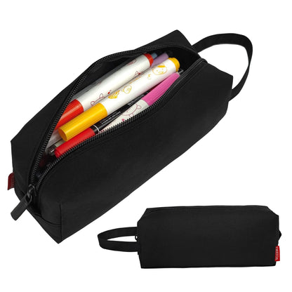 Fmeida Pencil Case Pouch Back to School Supplies Gift for Boys Girls Black