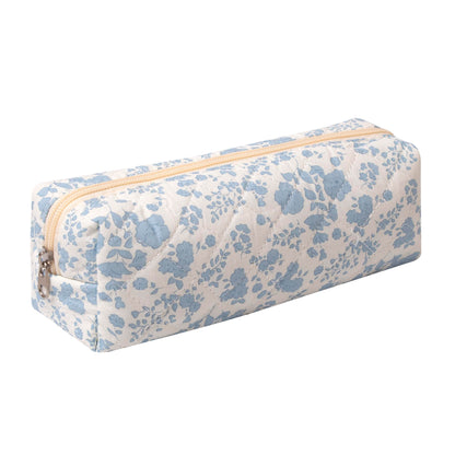 Pencil Case Office College School Storage Bag Pouch Holder Box Organizer Makeup Pouch Cosmetic Bag Aesthetic Cute Pen Case for Girls Boys Kids (Pink floral prints)