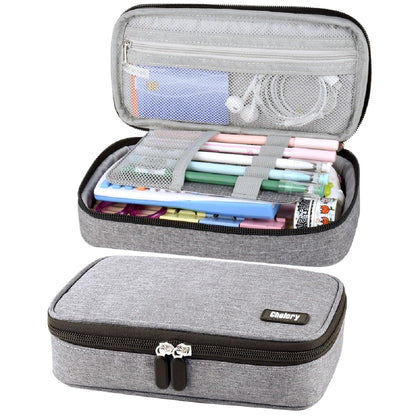 Chelory Big Capacity Pencil Case Large Pencil Bag Pouch Pen Case Pencil Marker Holder Stationery Storage Makeup Bag for Office Supplies Adults