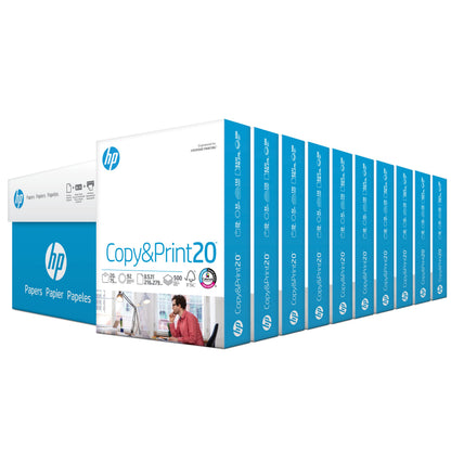 HP Printer Paper | 8.5 x 11 Paper | Copy &Print 20 lb | 1 Ream Case - 500 Sheets| 92 Bright | FSC Certified | 200060