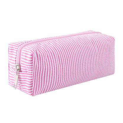 Cute Pencil Case Capacity Pencil Pouch Aesthetic Pen Bag Office Stationery Organizer Simple Sturdy Multifunctional Cosmetic Pouch (Navy blue)