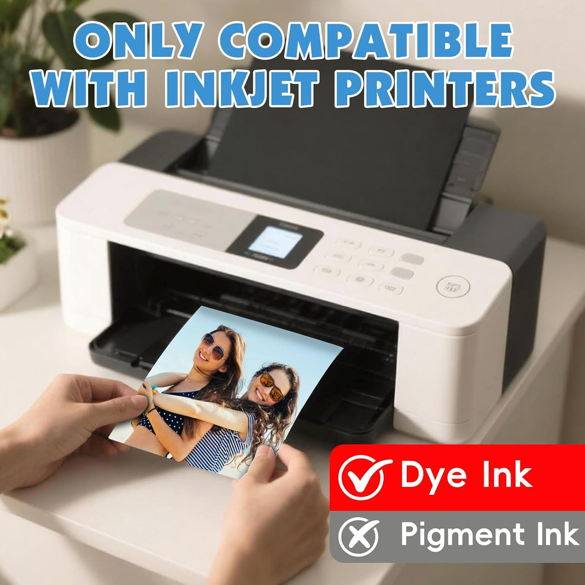 150 Sheets Glossy Photo Paper, 4in x 6in, 180GSM / 48lb