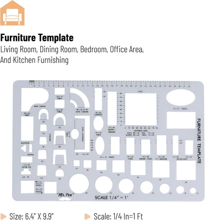 Mr. Pen- House Plan, 3 pcs, Interior Design and Furniture Templates