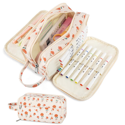 Cute Big Pencil Case Pouch Bag Strawberry for Teen Girls Boy Gift
