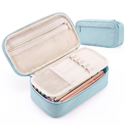 WEMATE Pencil Case, Large Storage Organizer, Makeup Bag, Teacher Must - have, Big Pencil Pouch, Marker Case for College