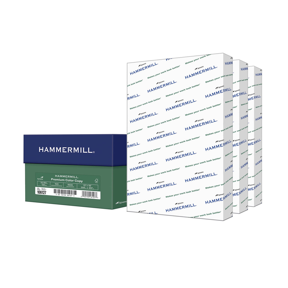 Hammermill Printer Paper, Premium Color 32 lb Copy Paper, 8.5 x 11-1 Ream (500 Sheets) - 100 Bright, Made in the USA, white (102630)