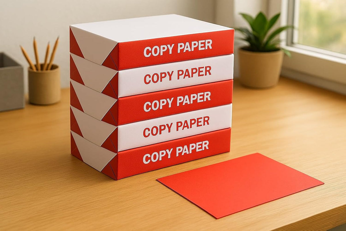 6 Reams Copy Paper (3,000 Sheets) – 8.5 x 11", 20 lb, Bright White – Recyclable Packaging, Sustainably Sourced – Multipurpose Printer & Copier Paper for Office, School, Home