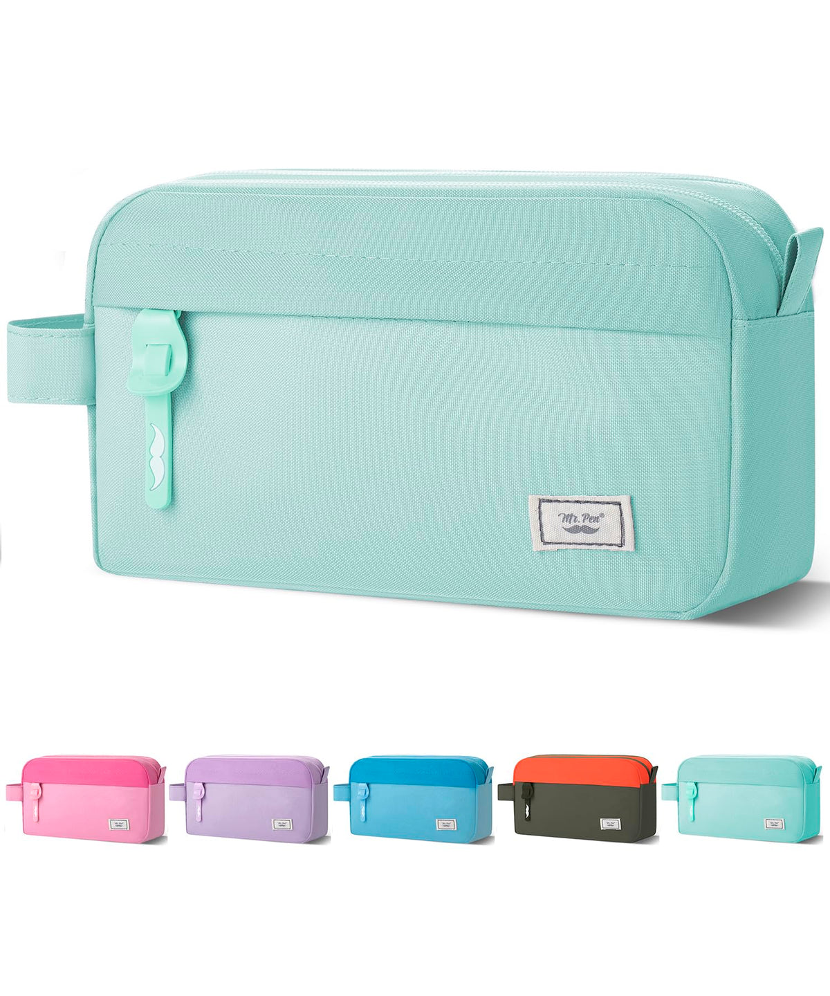 Mr. Pen- High Capacity Pencil Case, Large Pencil Pouch with 3 Compartments and 2 Pockets, Large Pencil Bag with Smooth Zipper, Cute Pencil Case Pouch Organizer, School Supplies for Teens
