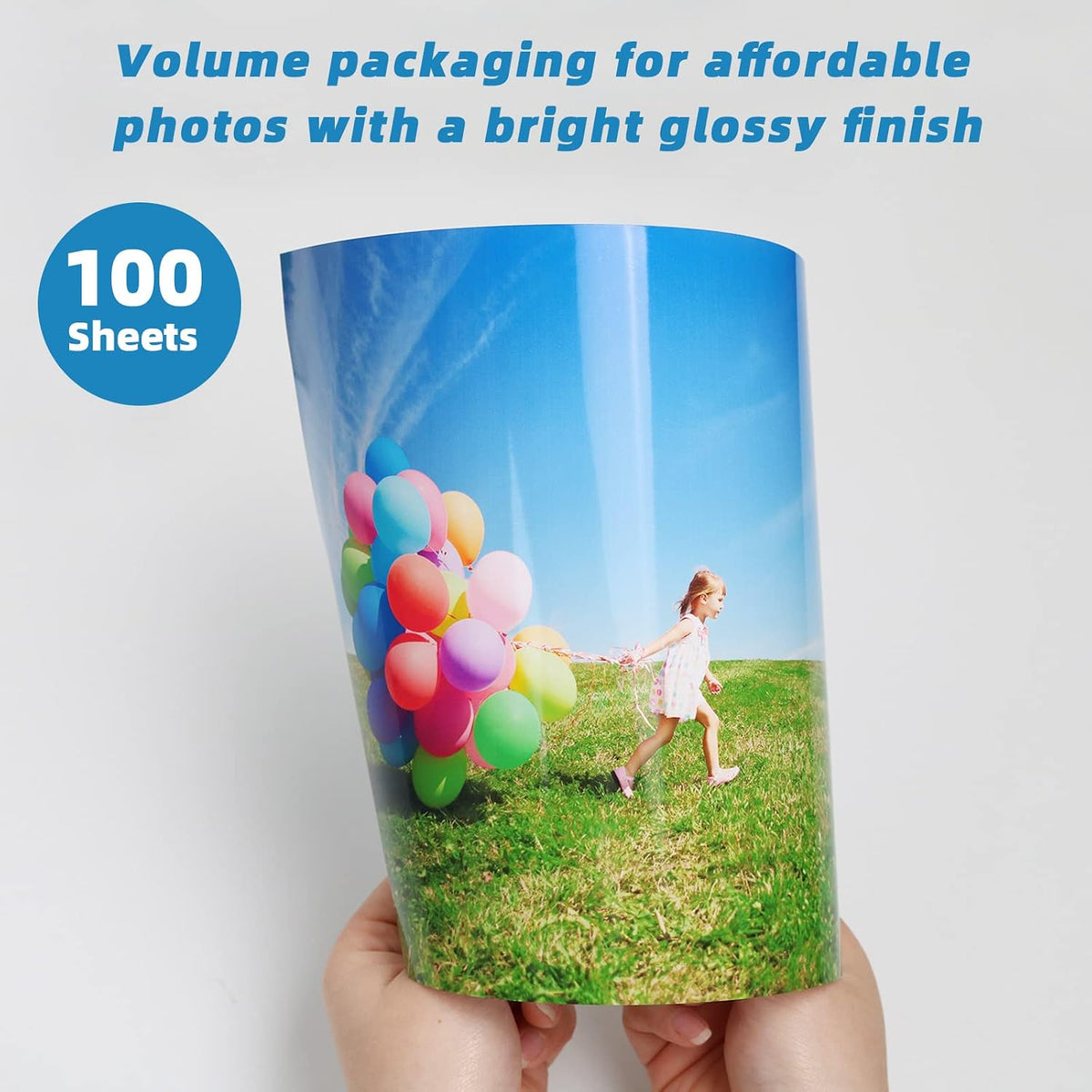 Uinkit 62lb Thick Glossy Inkjet Photo Paper, 8.5x11, 100 Sheets, 230gsm