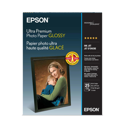 Epson Ultra premium Photo Paper Letter Size 8.5x11 25 sheets S042182