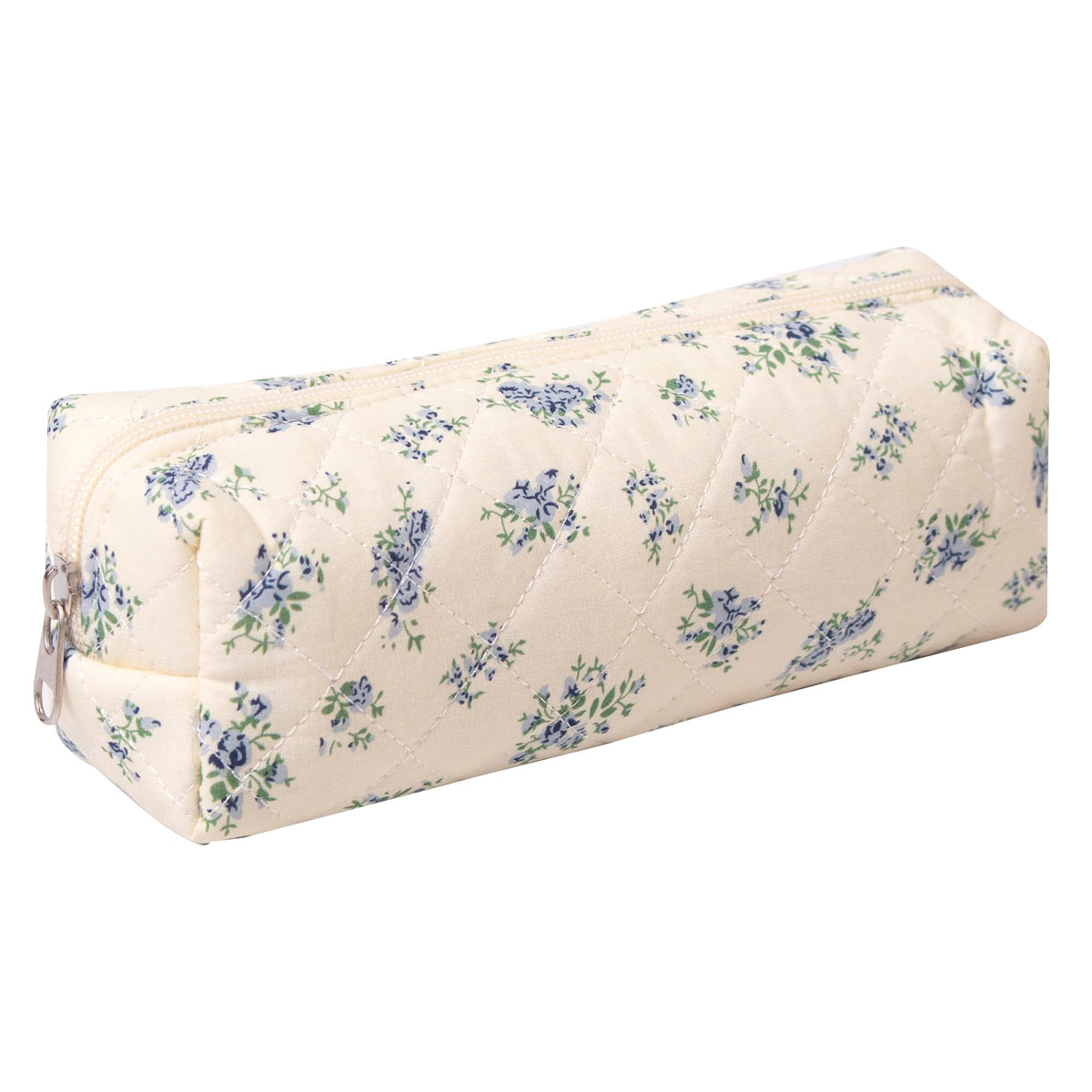 Pencil Case Office College School Storage Bag Pouch Holder Box Organizer Makeup Pouch Cosmetic Bag Aesthetic Cute Pen Case for Girls Boys Kids (Pink floral prints)