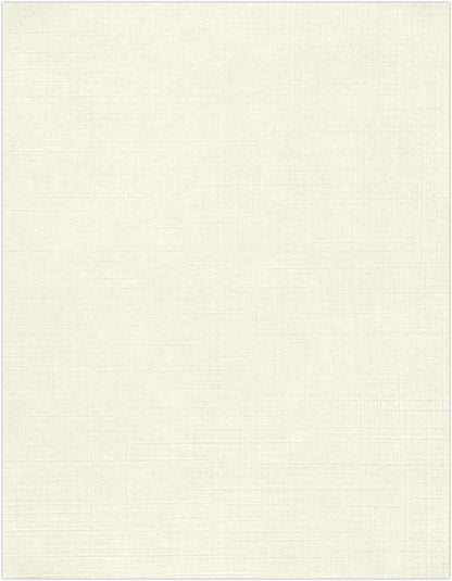 LUXPaper 8.5" x 11" Classic Linen Paper | Letter Size | Natural White | 24lb Paper (70lb. Text) | 50 Qty
