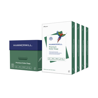 Hammermill Printer Paper, Premium Color 32 lb Copy Paper, 8.5 x 11-1 Ream (500 Sheets) - 100 Bright, Made in the USA, white (102630)