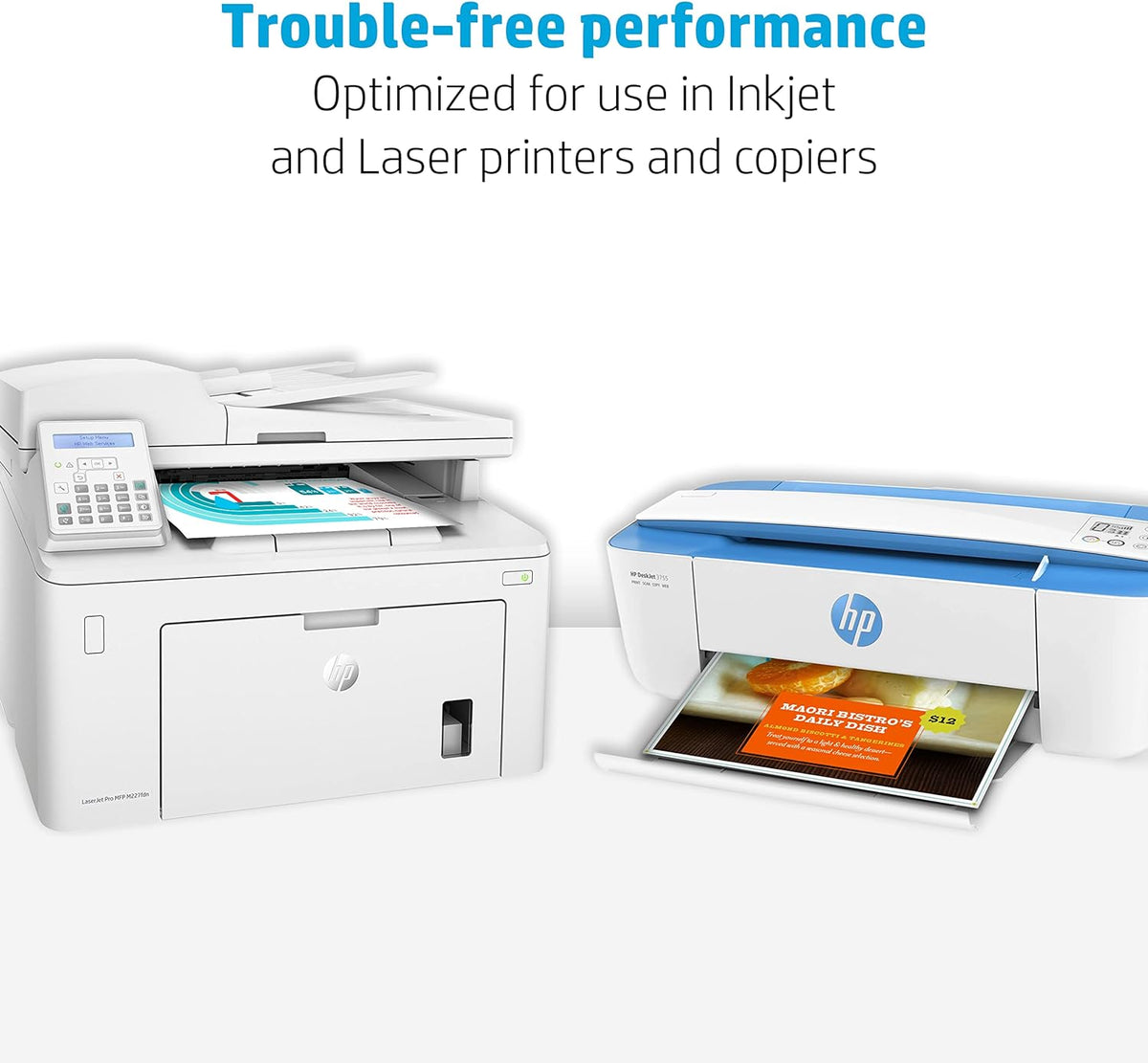 HP Printer Paper |8.5x11 Paper | Premium 32 lb | 1 Ream - 250 Sheets | 100 Bright | Made in USA – FSC Certified | 113500R