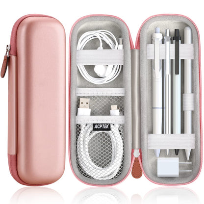 AGPTEK Case Holder for Apple Pencil, Slim PU Hard Leather Carrying Pouch