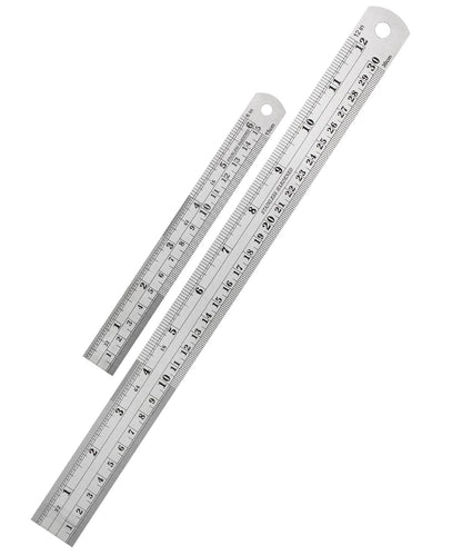 Mr. Pen- Metal Straight Edge Ruler, 4 pcs, 6", 8", 12", 14"